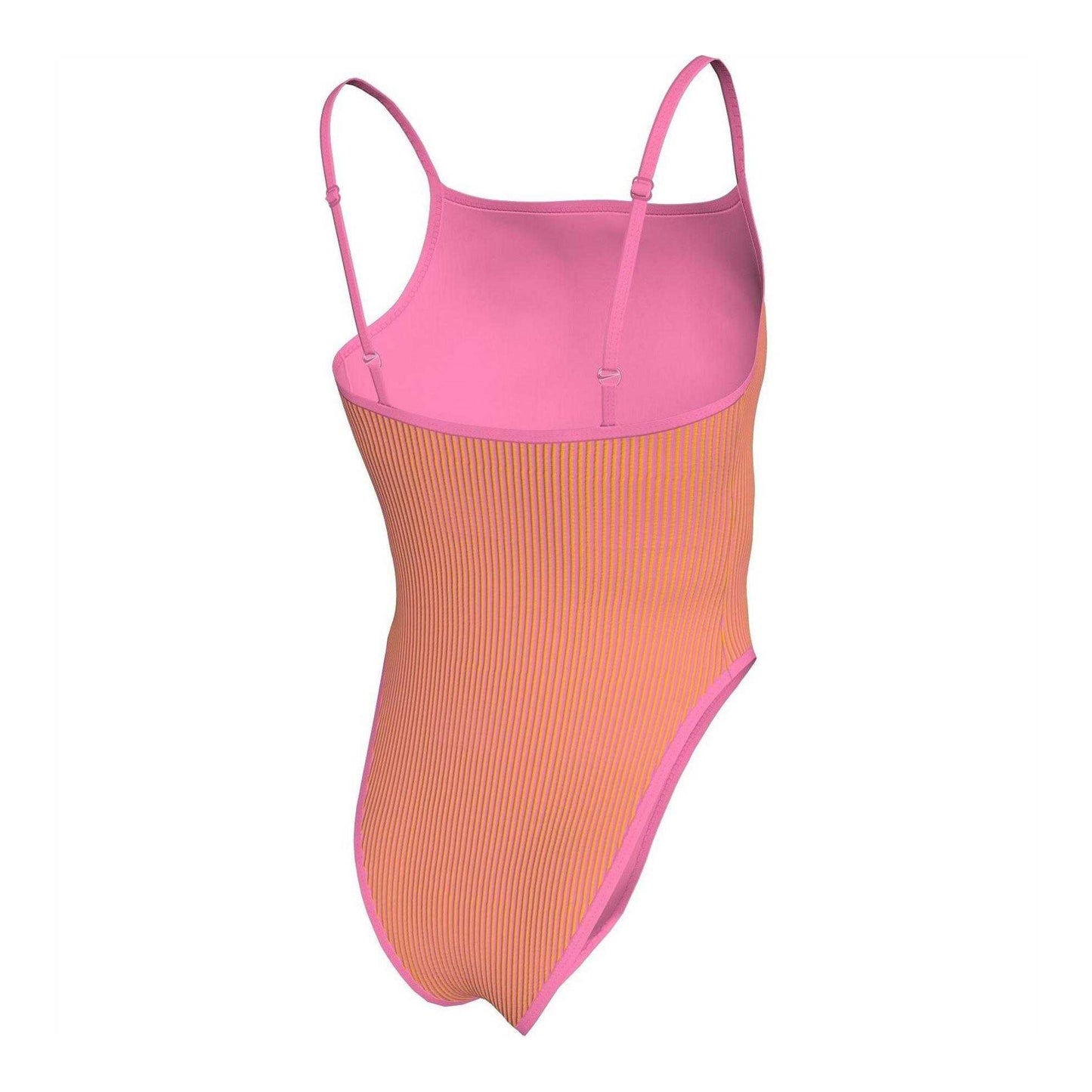 Pink Glow - Back - Nike Womens-Ladies One Piece Swimsuit