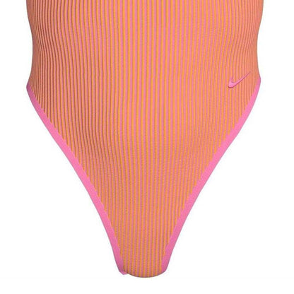 Pink Glow - Side - Nike Womens-Ladies One Piece Swimsuit