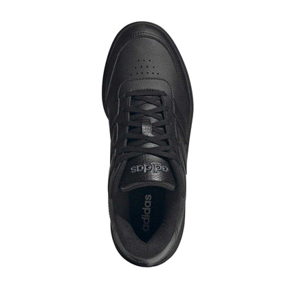Triple Black - Pack Shot - Adidas Womens-Ladies Courtblock Platform Trainers