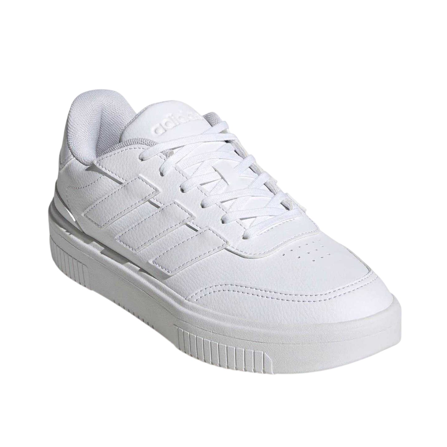 White - Lifestyle - Adidas Womens-Ladies Courtblock Platform Trainers