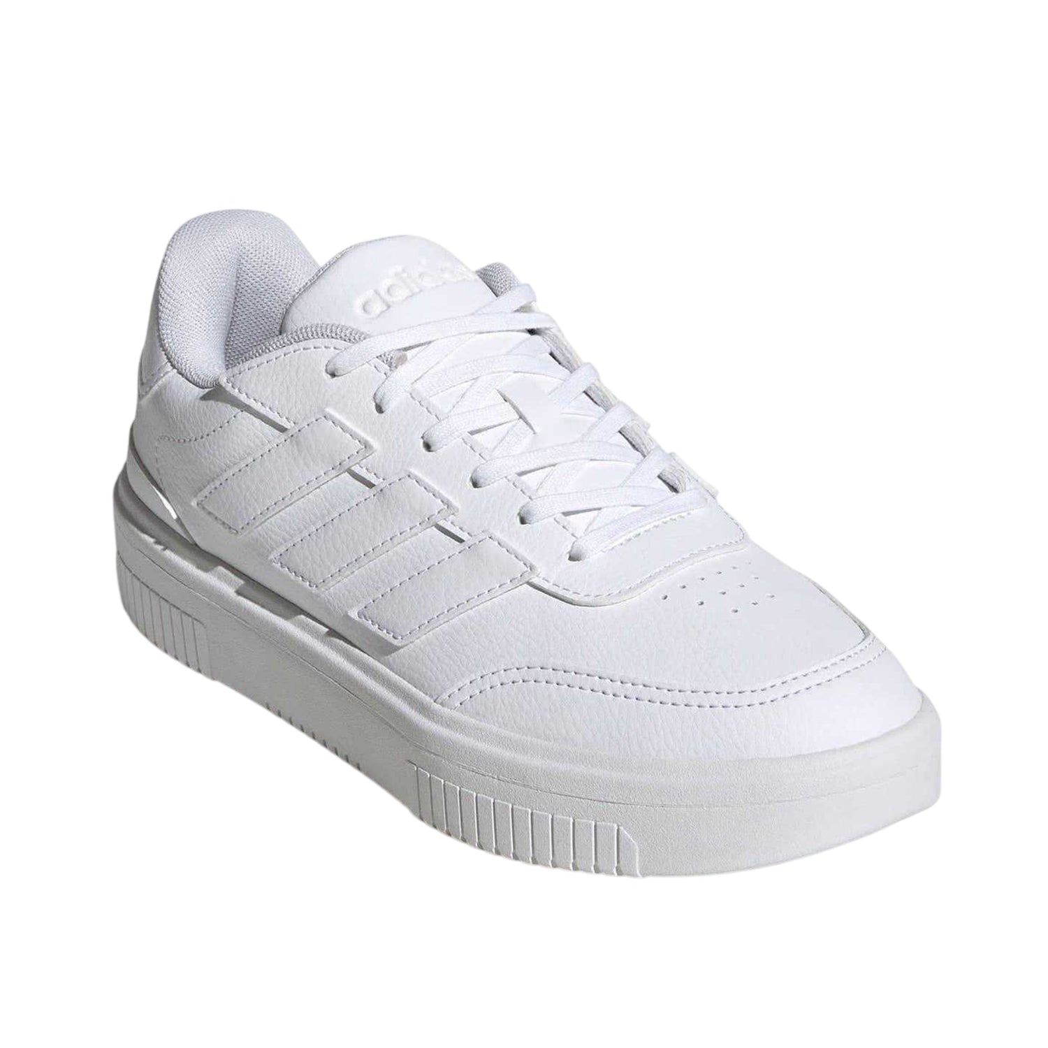 White - Lifestyle - Adidas Womens-Ladies Courtblock Platform Trainers