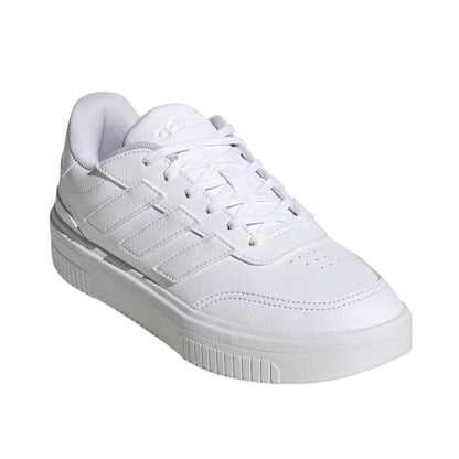 White - Lifestyle - Adidas Womens-Ladies Courtblock Platform Trainers