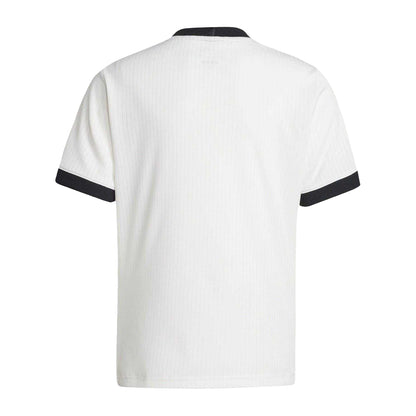 White-Black - Back - Adidas Childrens-Kids Germany 125th Anniversary Football Jersey