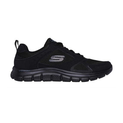 Black - Side - Skechers Womens-Ladies Track Trainers