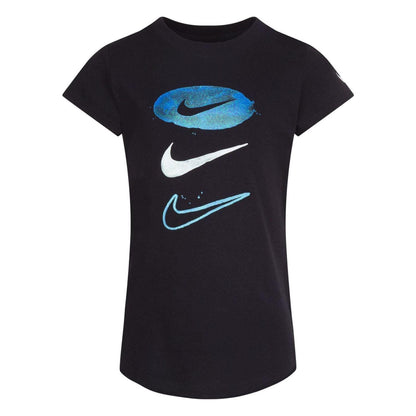 Black - Front - Nike Childrens-Kids Daze Pill Swoosh T-Shirt