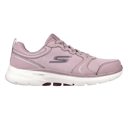 Mauve - Side - Skechers Womens-Ladies Go Walk Trainers