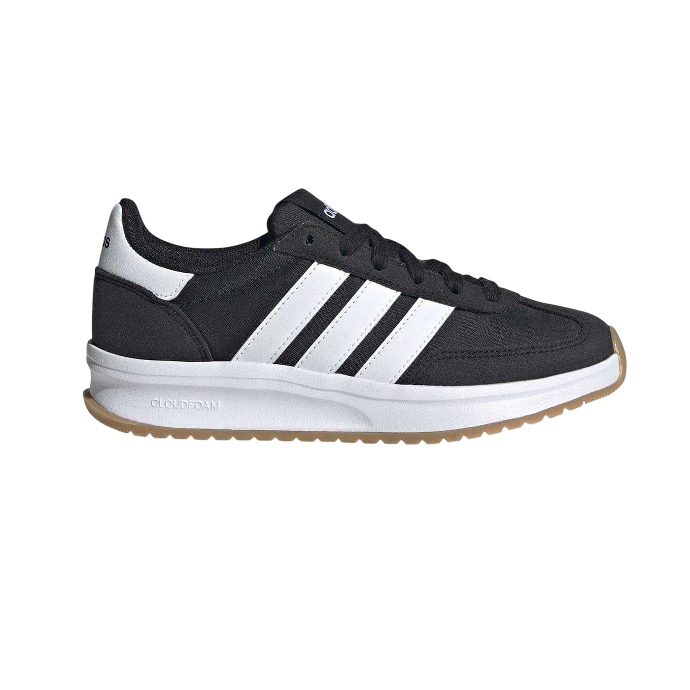 Black-White - Side - Adidas Girls Run 70s 2.0 Trainers