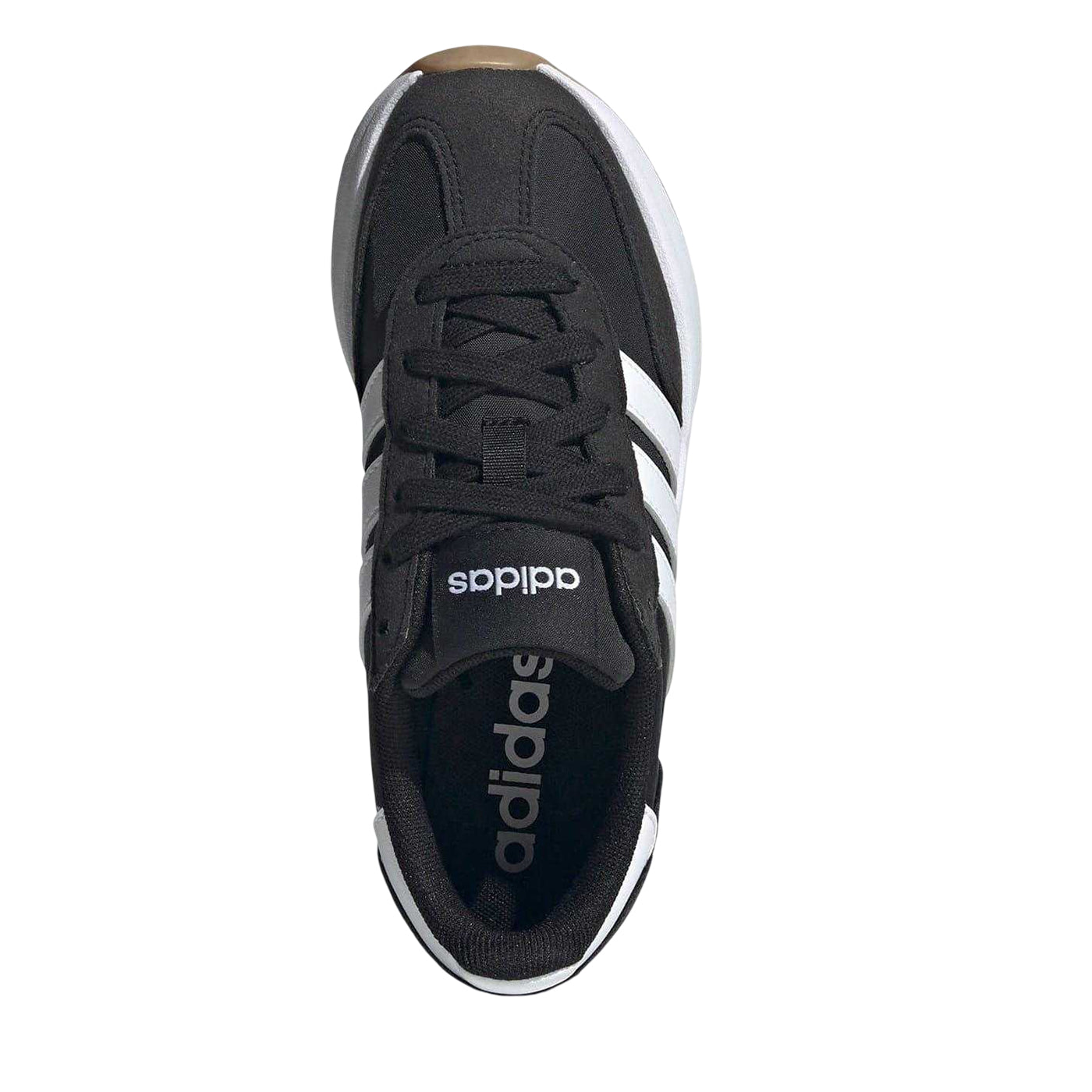 Black-White - Pack Shot - Adidas Girls Run 70s 2.0 Trainers