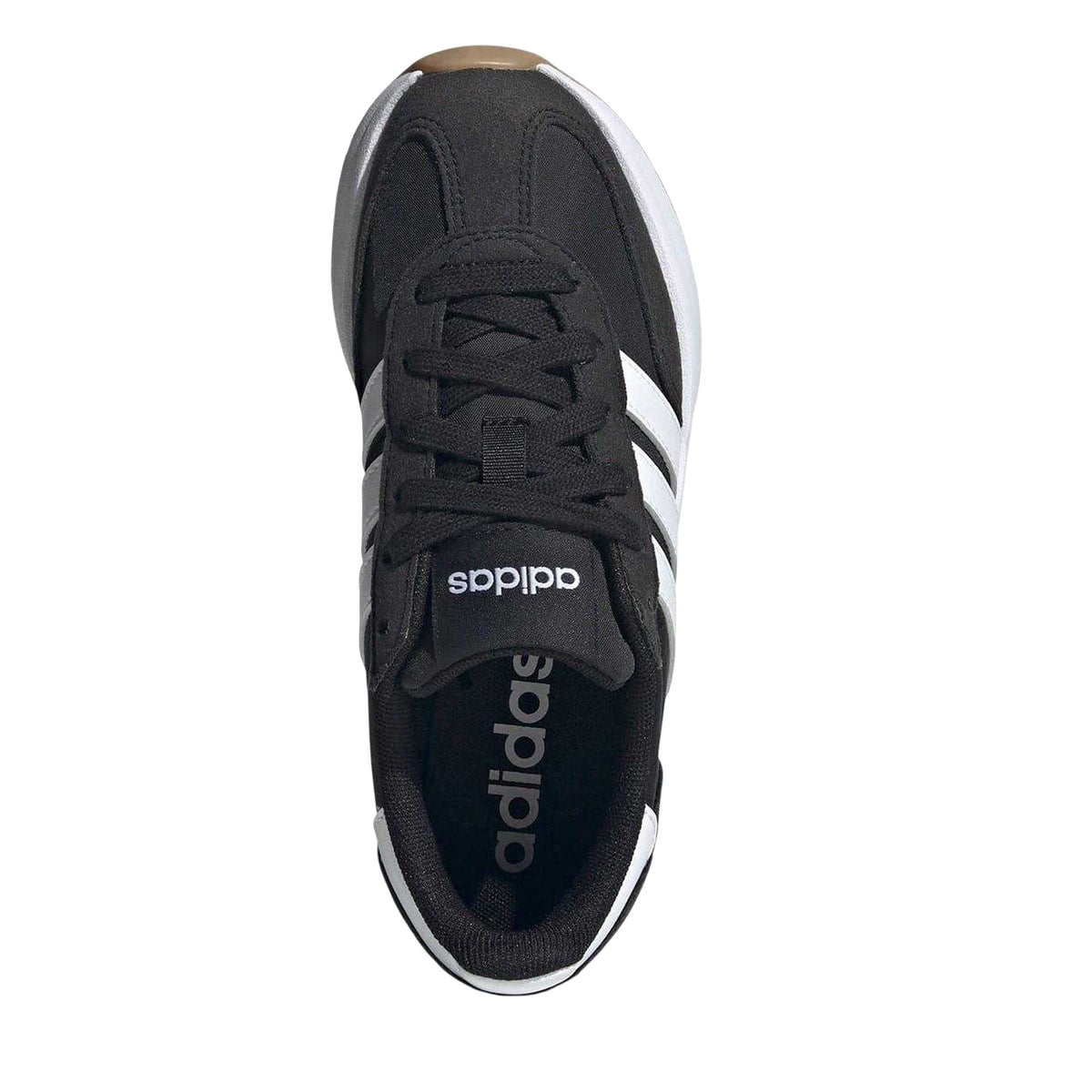 Black-White - Pack Shot - Adidas Girls Run 70s 2.0 Trainers
