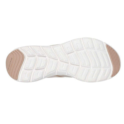 Natural Gold - Back - Skechers Womens-Ladies Flex Appeal 5.0 Flat Trainers