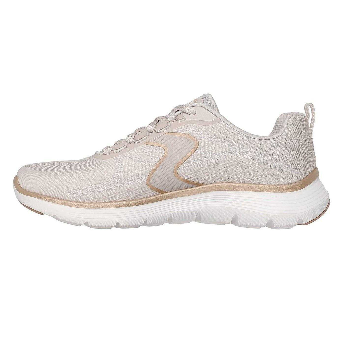 Natural Gold - Lifestyle - Skechers Womens-Ladies Flex Appeal 5.0 Flat Trainers