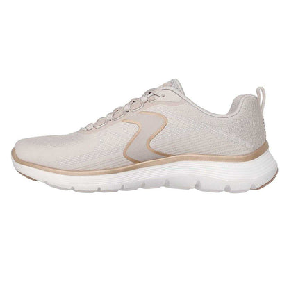 Natural Gold - Lifestyle - Skechers Womens-Ladies Flex Appeal 5.0 Flat Trainers