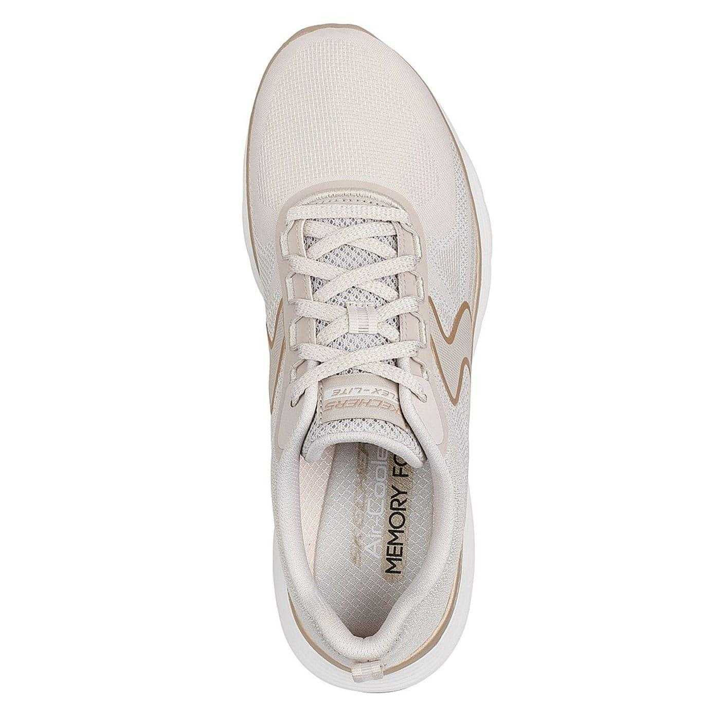Natural Gold - Pack Shot - Skechers Womens-Ladies Flex Appeal 5.0 Flat Trainers