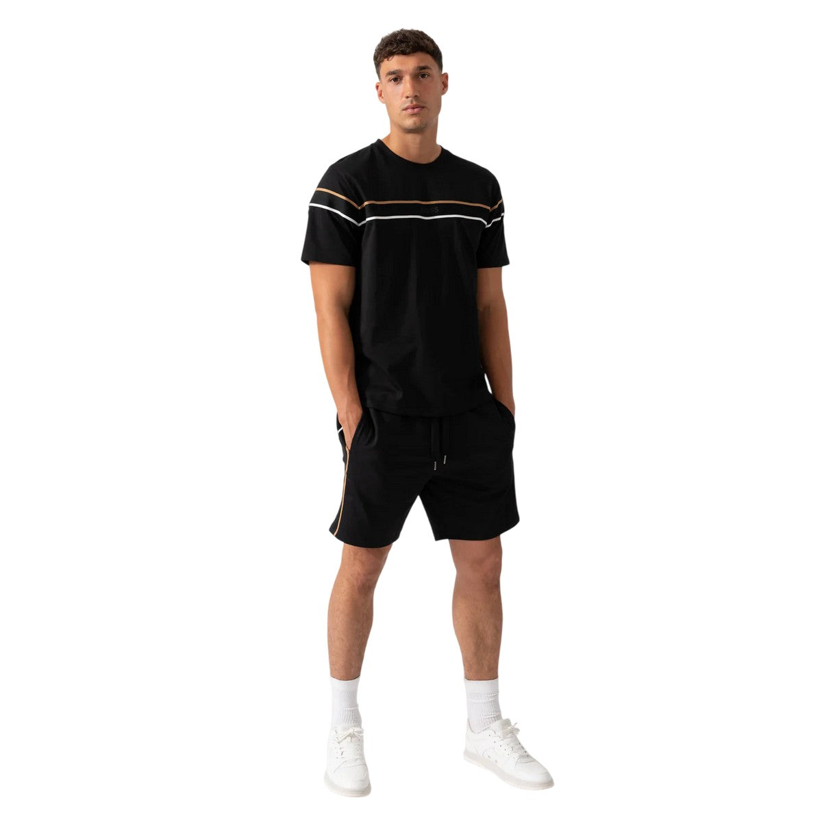 Black - Pack Shot - Boss Mens Cotton Jersey T-Shirt
