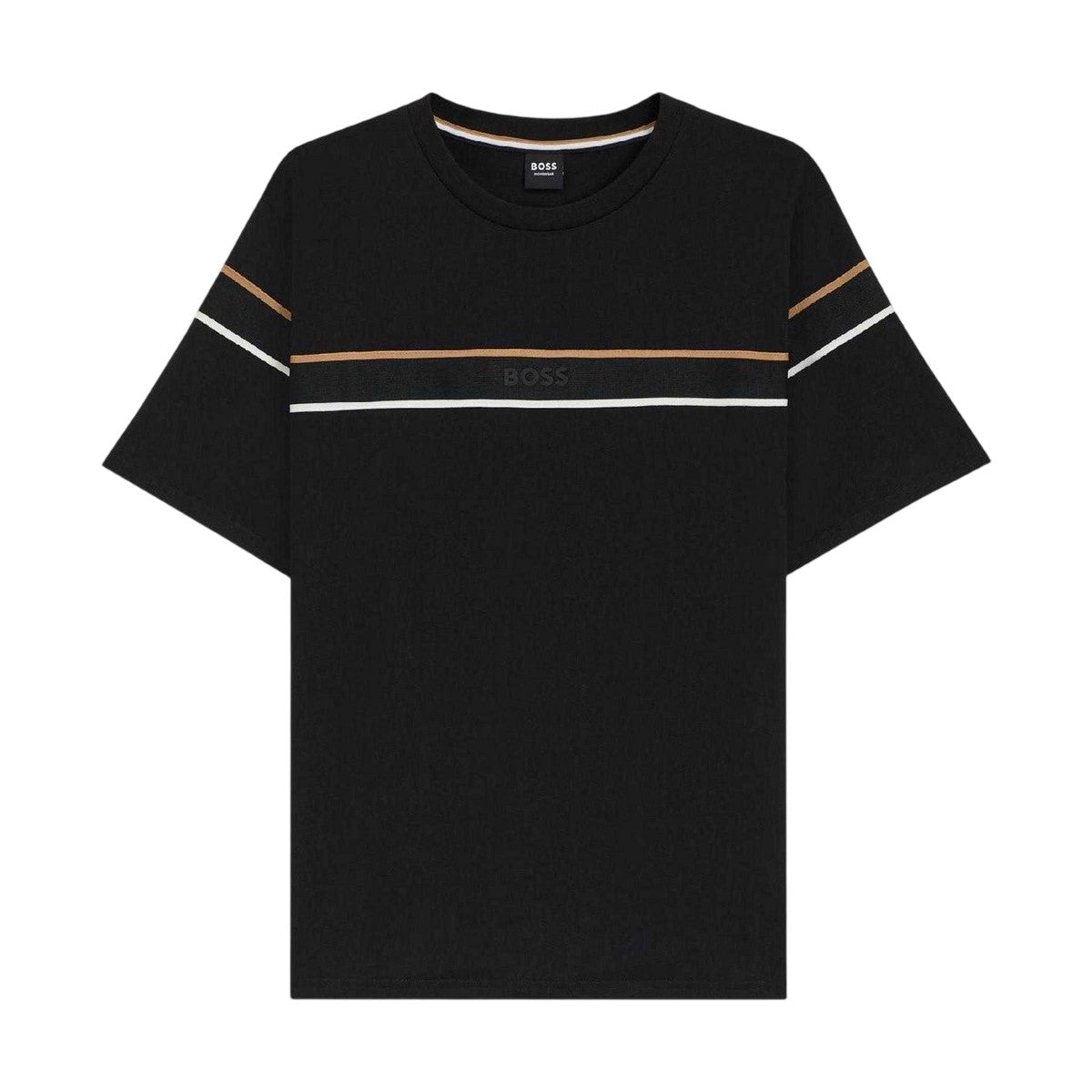 Black - Front - Boss Mens Cotton Jersey T-Shirt