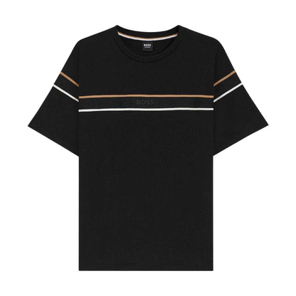 Black - Front - Boss Mens Cotton Jersey T-Shirt