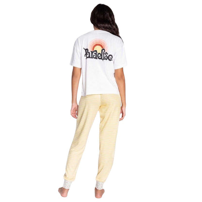 Off White - Back - PJ Salvage Womens-Ladies Basics Graphic Print Modal T-Shirt