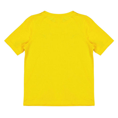 Yellow - Back - Puma Childrens-Kids Team Short-Sleeved Training T-Shirt