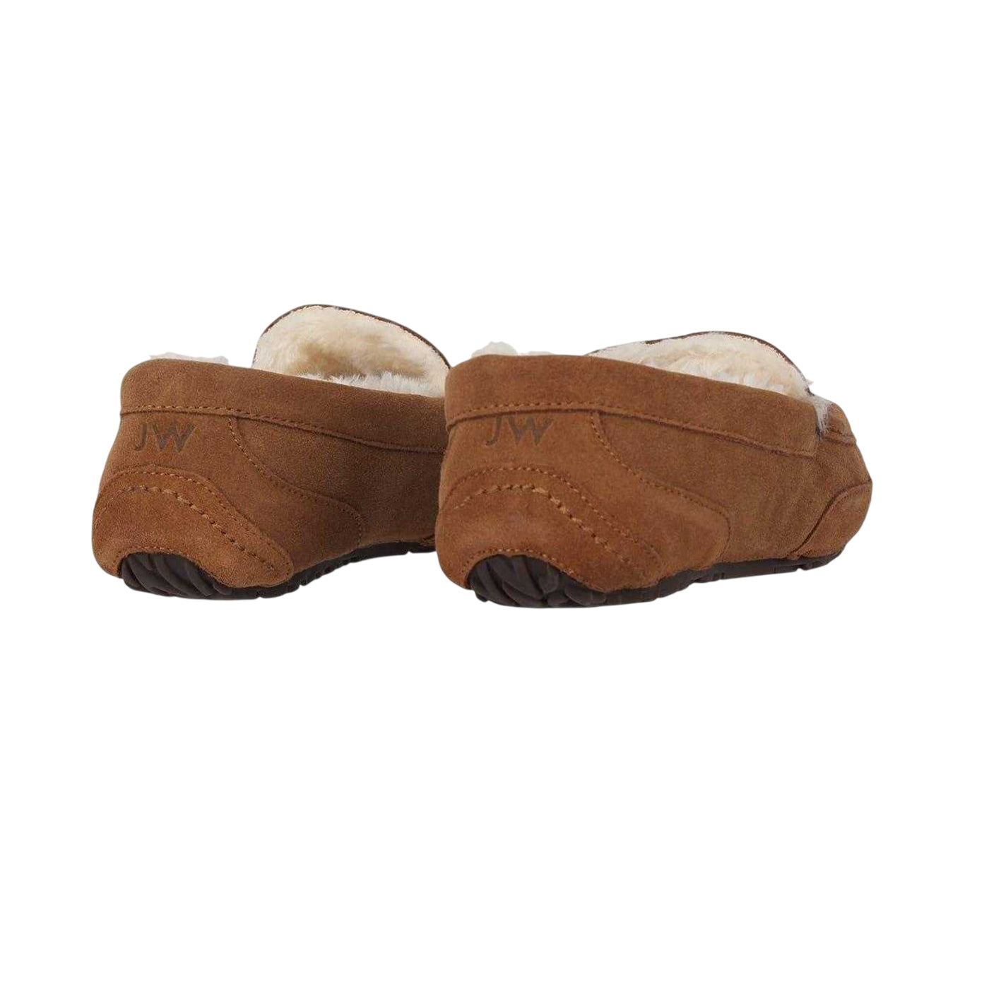 Tan - Back - Jack Wills Mens Suede Moccasin Slippers