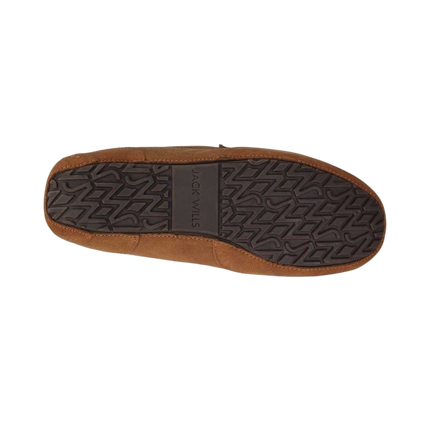 Tan - Side - Jack Wills Mens Suede Moccasin Slippers
