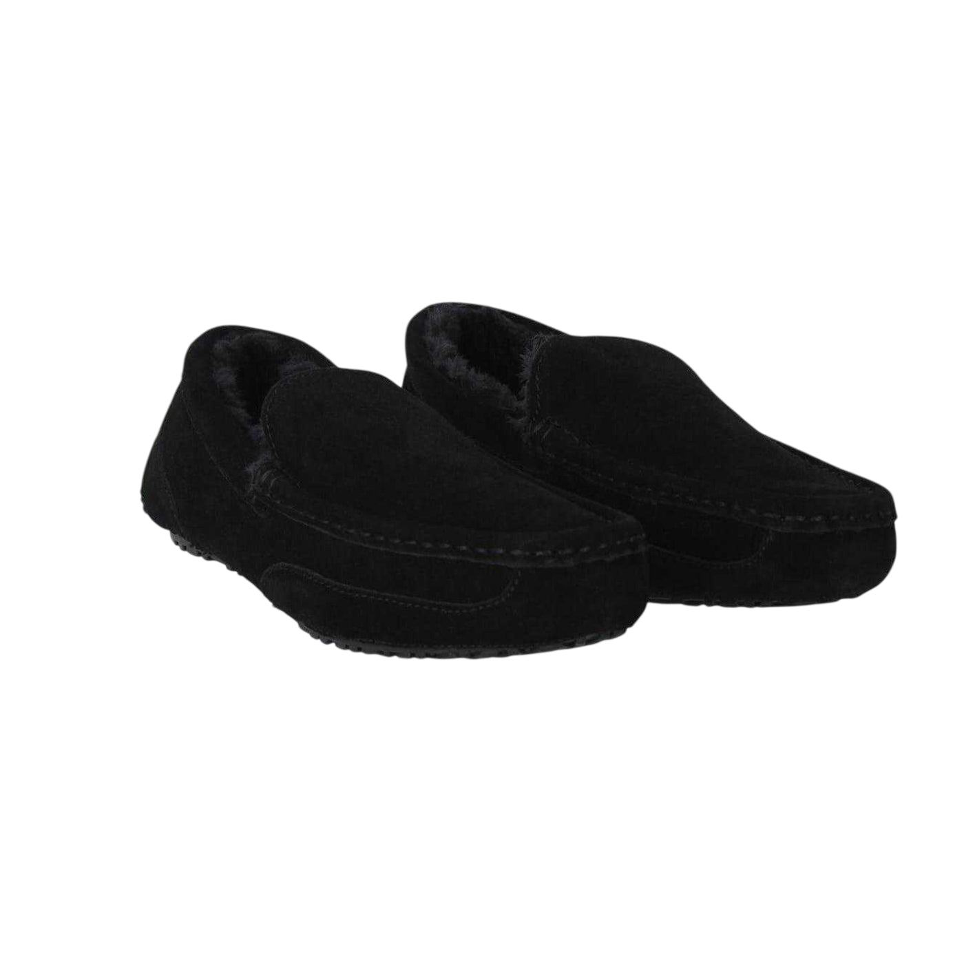 Black - Front - Jack Wills Mens Suede Moccasin Slippers