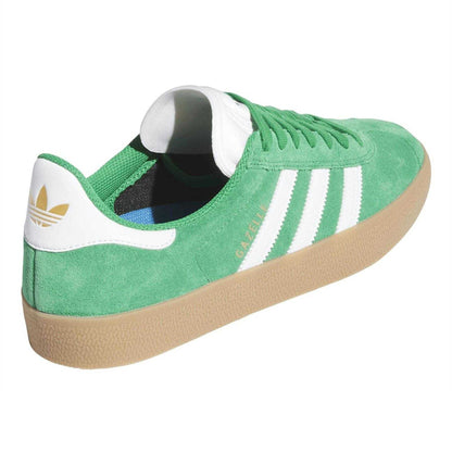 Green - Back - Adidas Mens Gazelle Suede Skateboarding Trainers