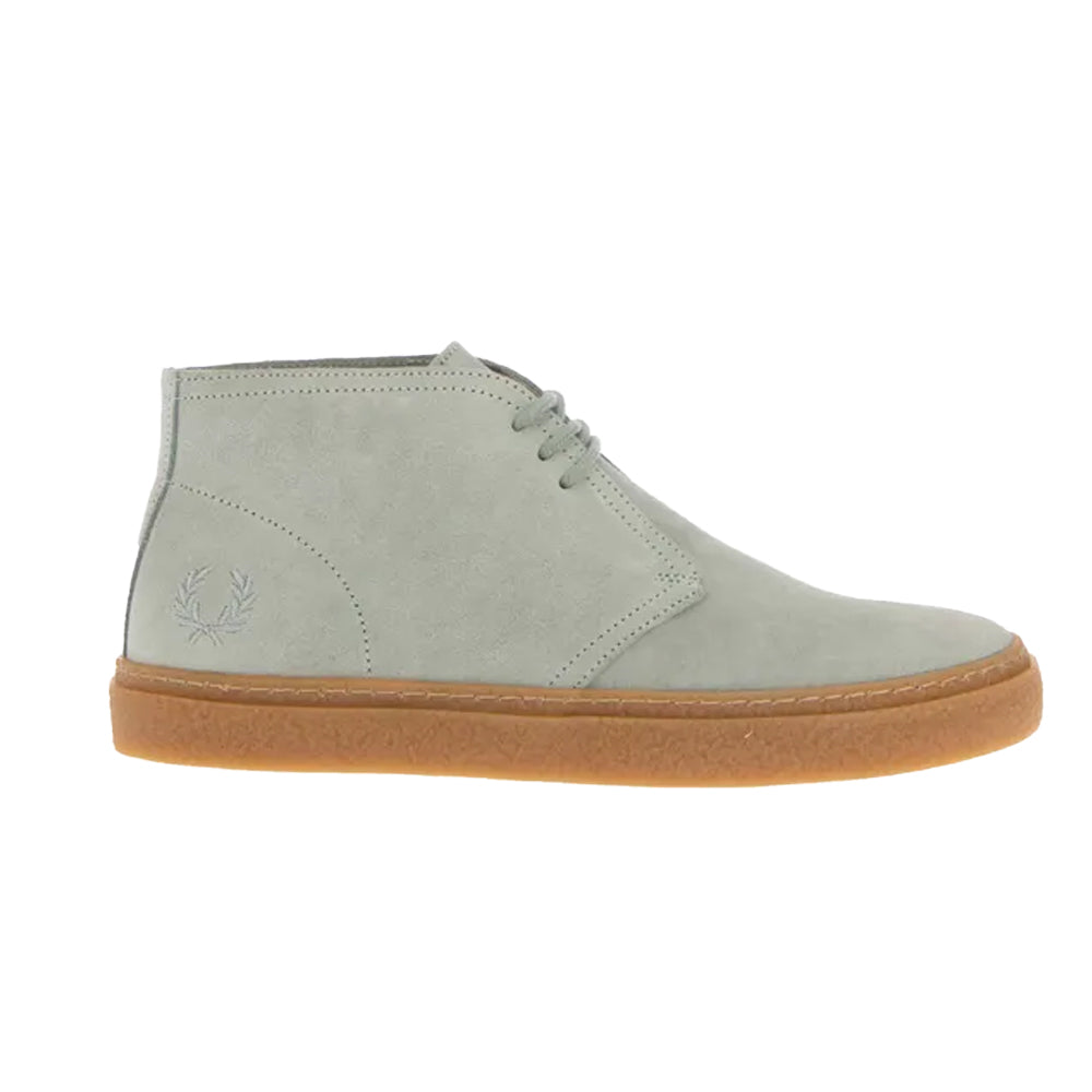 Light Blue - Back - Fred Perry Mens Hawley Suede Trainers