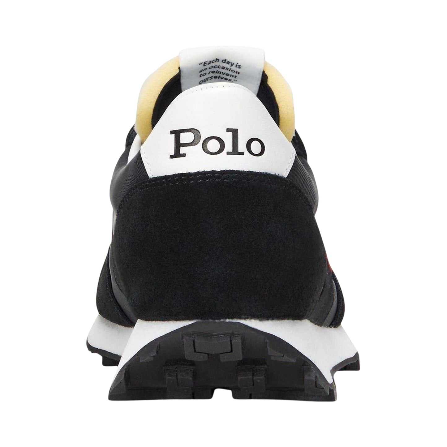 Black - Back - Ralph Lauren Mens Trail 125 Leather Trainers