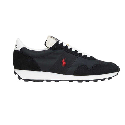 Black - Side - Ralph Lauren Mens Trail 125 Leather Trainers