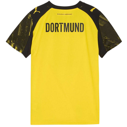 Yellow-Black - Back - Borussia Dortmund Childrens-Kids 25-26 Puma Home Shirt