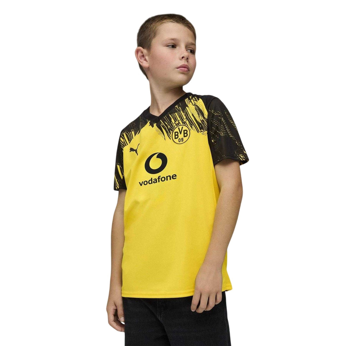 Yellow-Black - Lifestyle - Borussia Dortmund Childrens-Kids 25-26 Puma Home Shirt