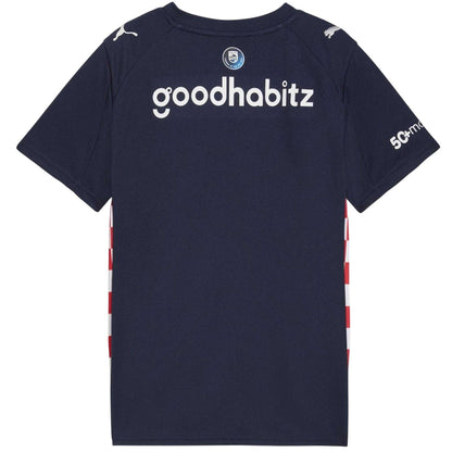 Navy-White - Back - PSV Eindhoven Childrens-Kids 25-26 Puma Away Shirt