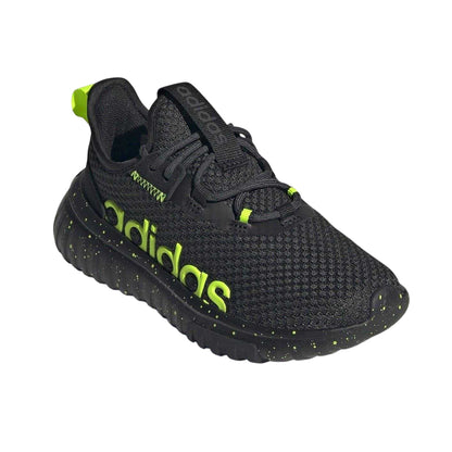 Black-Lemon - Front - Adidas Childrens-Kids Kaptir 4.0 Trainers