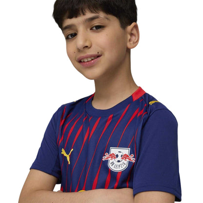 Red-Blue - Side - RB Leipzig Childrens-Kids 25-26 Puma Football Shirt