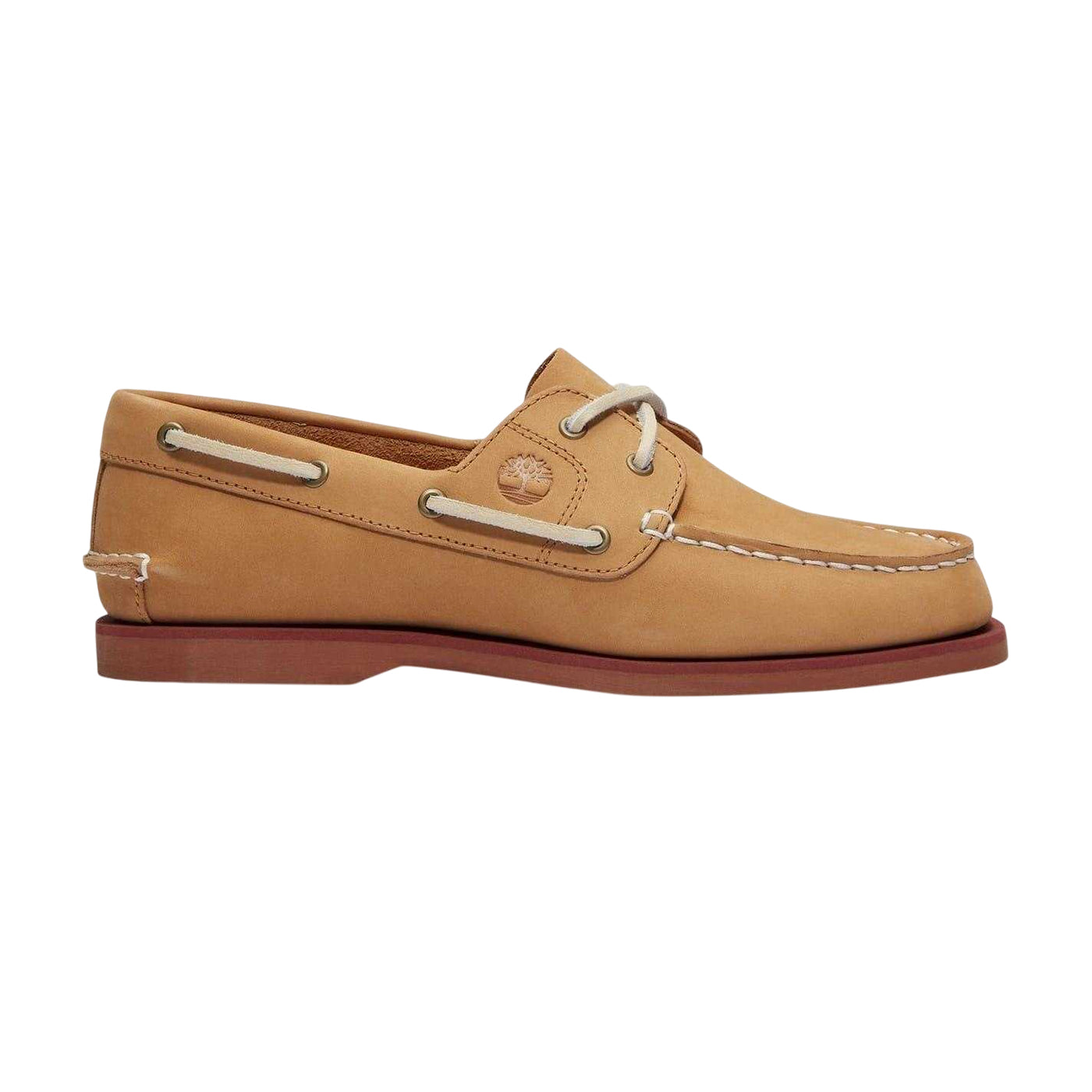 Medium Beige - Back - Timberland Mens Nubuck Boat Shoes