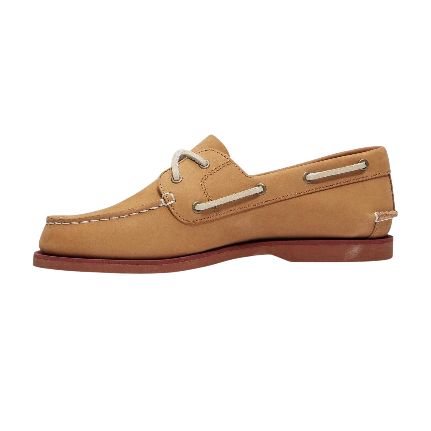 Medium Beige - Side - Timberland Mens Nubuck Boat Shoes