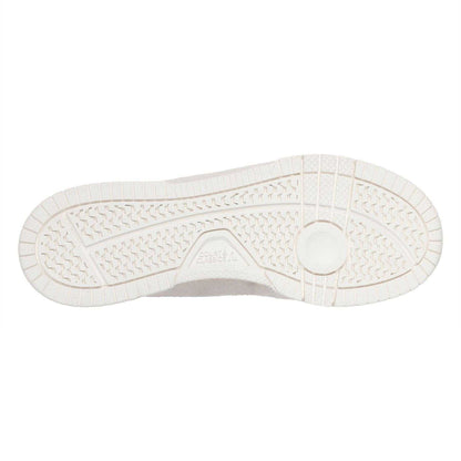 Off White - Back - Skechers Mens Leather Flat Trainers