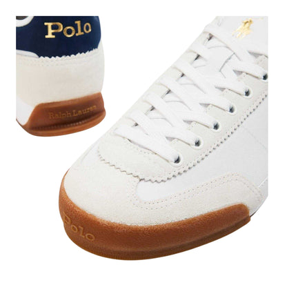 White-Navy - Lifestyle - Ralph Lauren Womens-Ladies Hester Leather Trainers