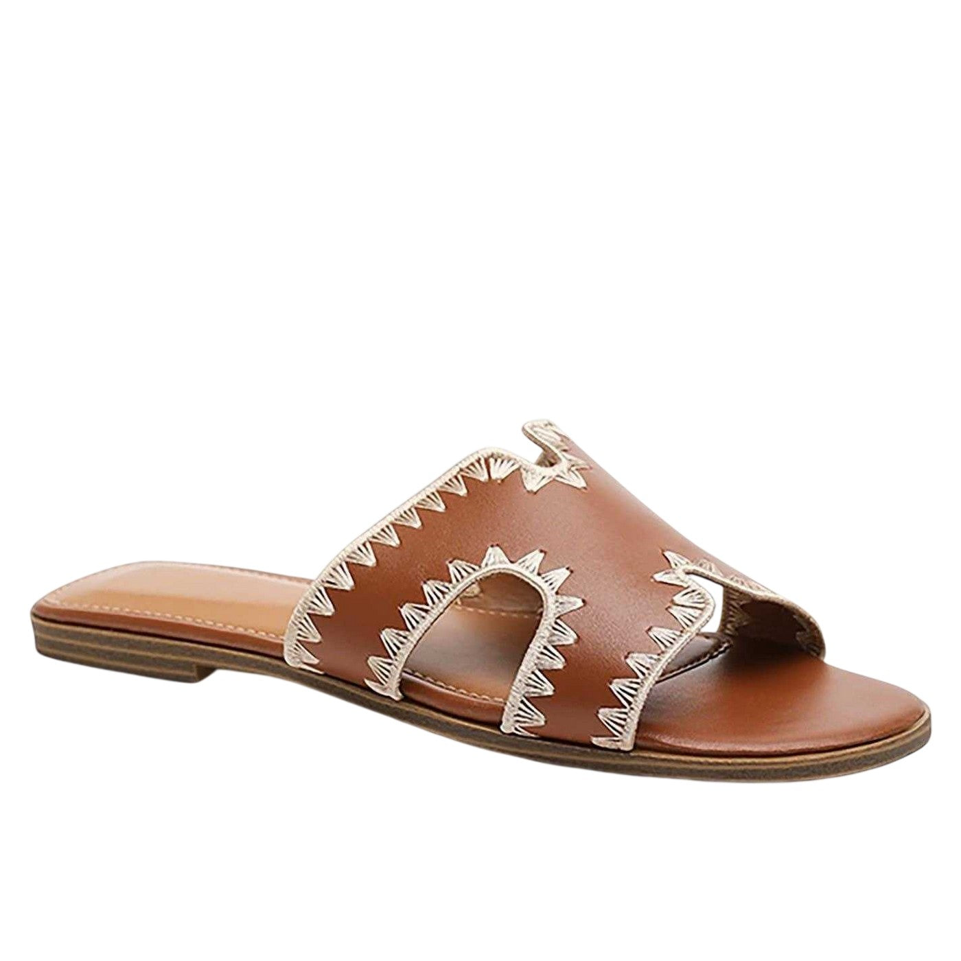 Tan - Front - Where´s That From Womens-Ladies Frankii Slides