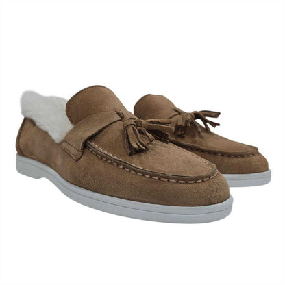 Cognac - Front - Firetrap Womens-Ladies Loro Suede Flat Boat Shoes