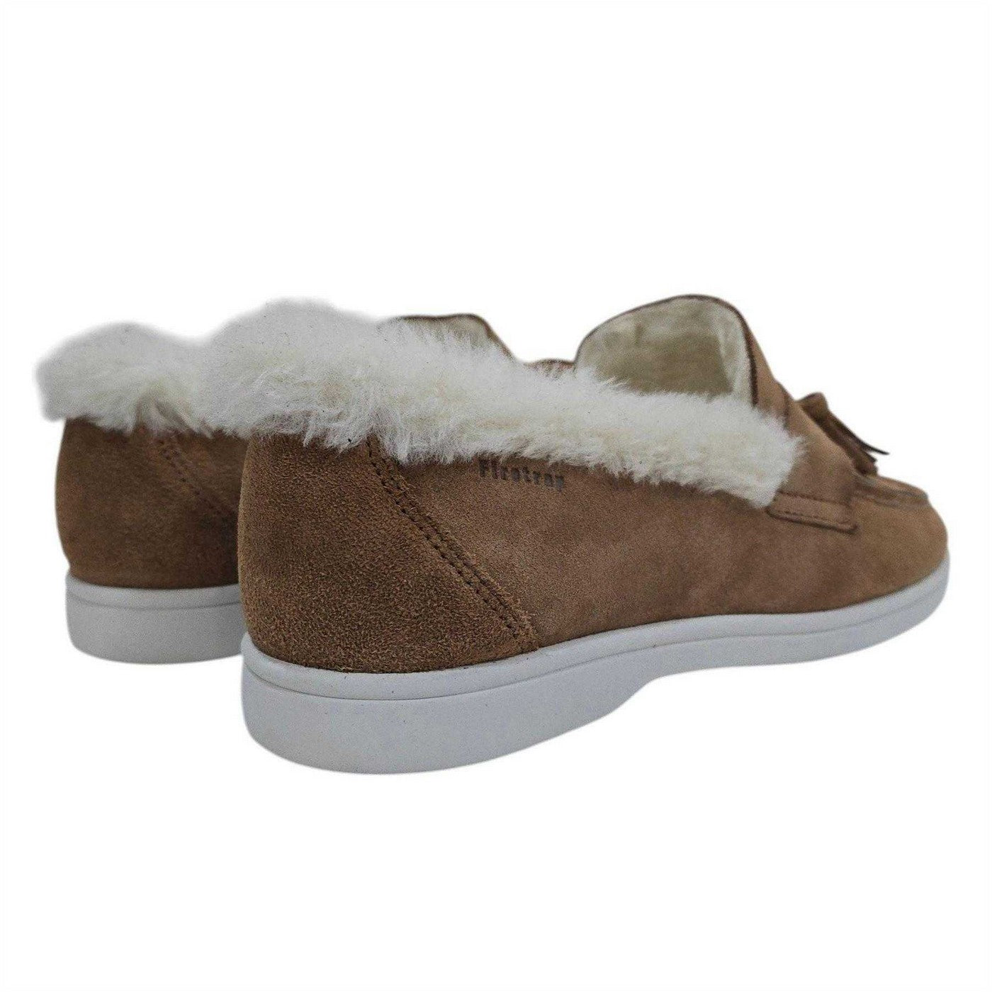 Cognac - Back - Firetrap Womens-Ladies Loro Suede Flat Boat Shoes