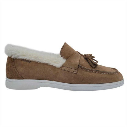 Cognac - Side - Firetrap Womens-Ladies Loro Suede Flat Boat Shoes
