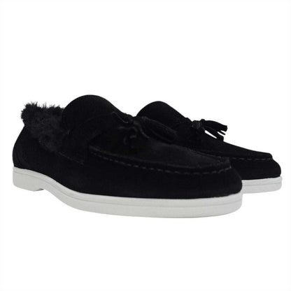 Black - Front - Firetrap Womens-Ladies Loro Suede Flat Boat Shoes