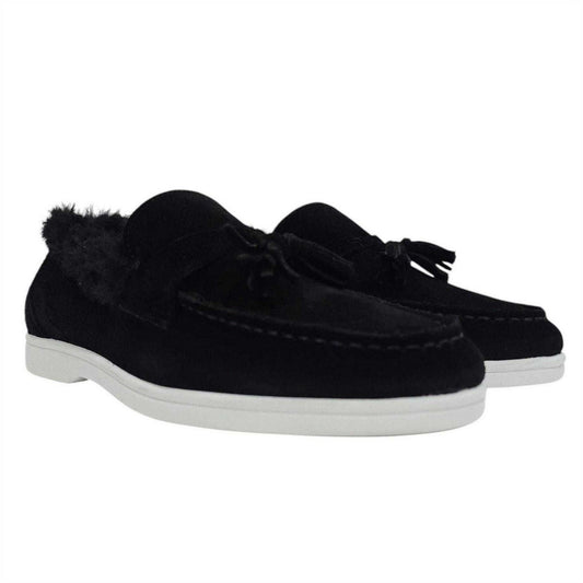 Black - Front - Firetrap Womens-Ladies Loro Suede Flat Boat Shoes