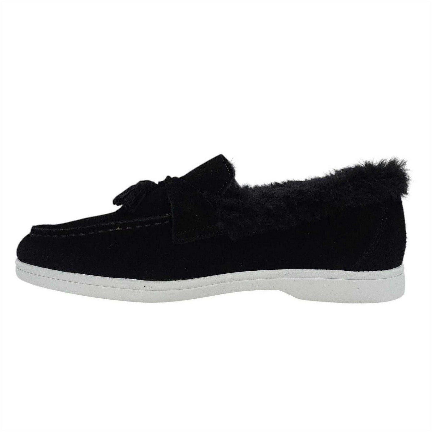 Black - Lifestyle - Firetrap Womens-Ladies Loro Suede Flat Boat Shoes