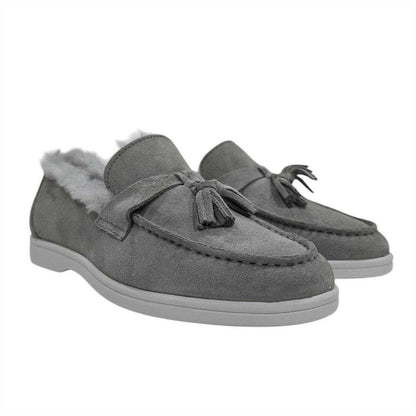Light Grey - Front - Firetrap Womens-Ladies Loro Suede Flat Boat Shoes