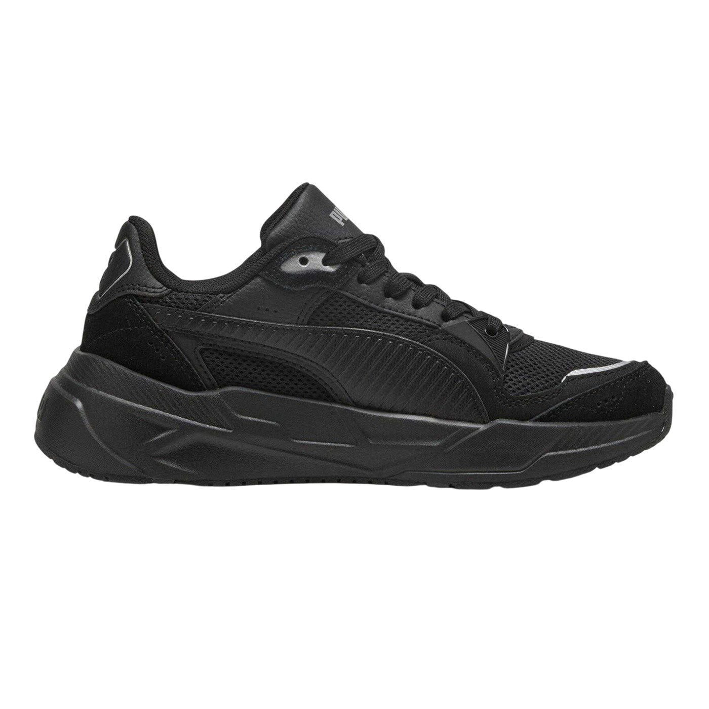 Black - Back - Puma Childrens-Kids Trinity Trainers