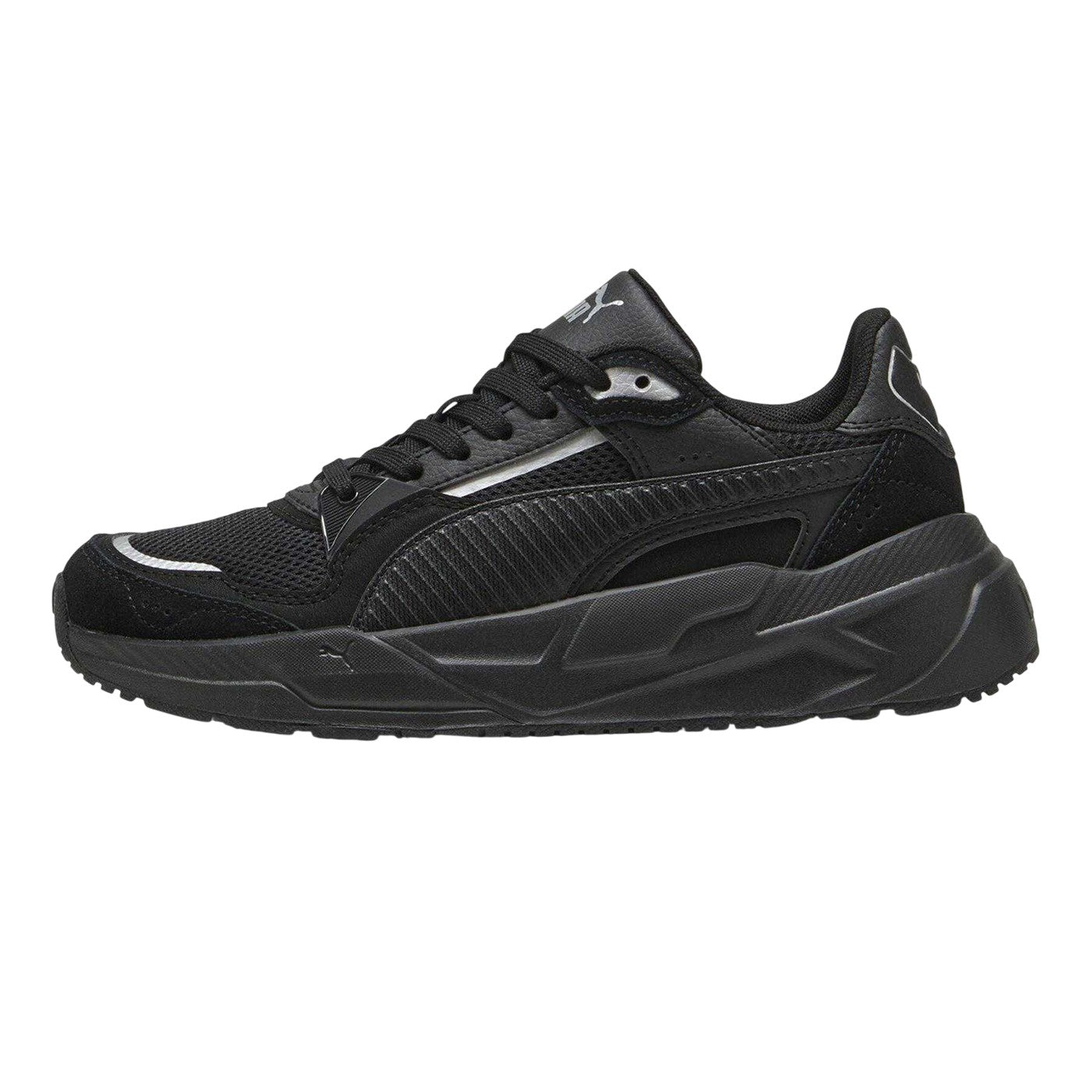 Black - Side - Puma Childrens-Kids Trinity Trainers