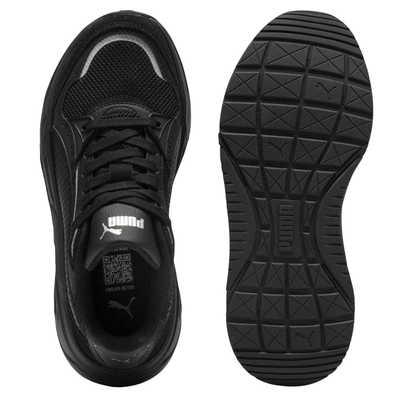 Black - Pack Shot - Puma Childrens-Kids Trinity Trainers