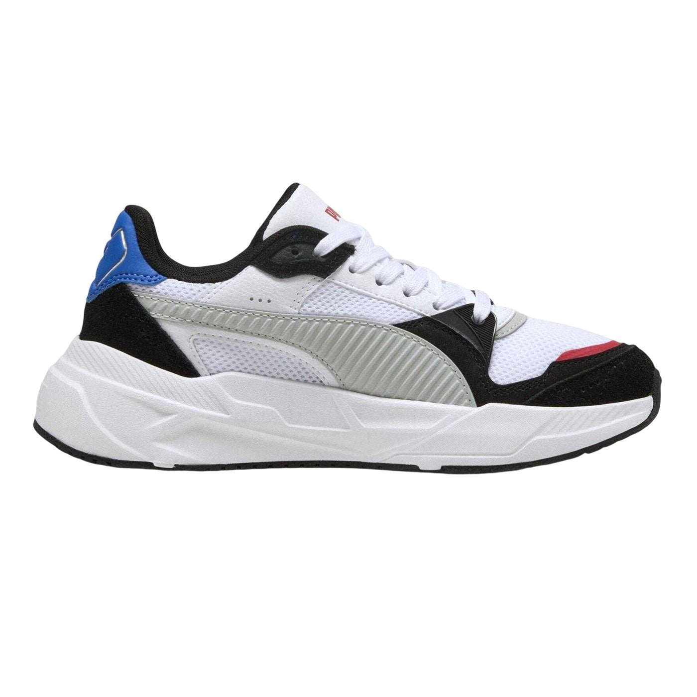 White-Grey - Back - Puma Childrens-Kids Trinity Trainers
